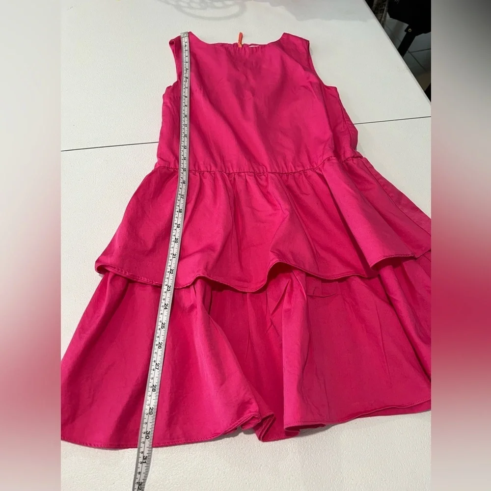 Crewcuts Pink Tiered Dress Girls Sleeveless Size 12
